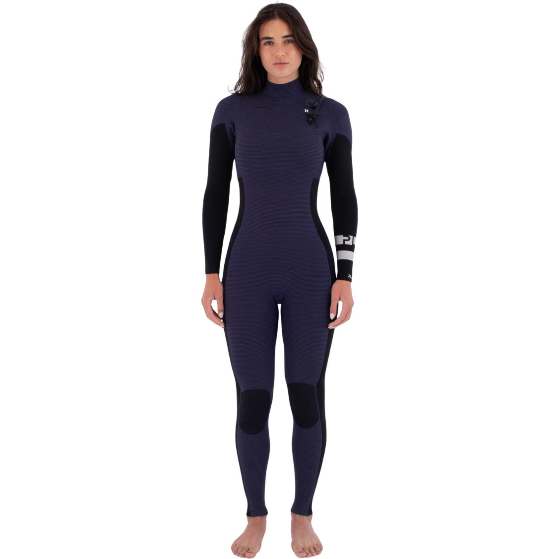 2026 Hurley Womens Plus 3/2mm Chest Zip Wetsuit WFS0012302 - Vintage Iris